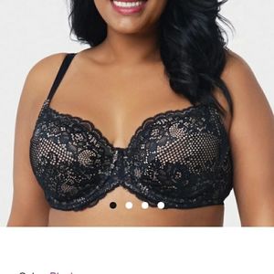 Curvy Couture Lace Unlined Bra - 42G